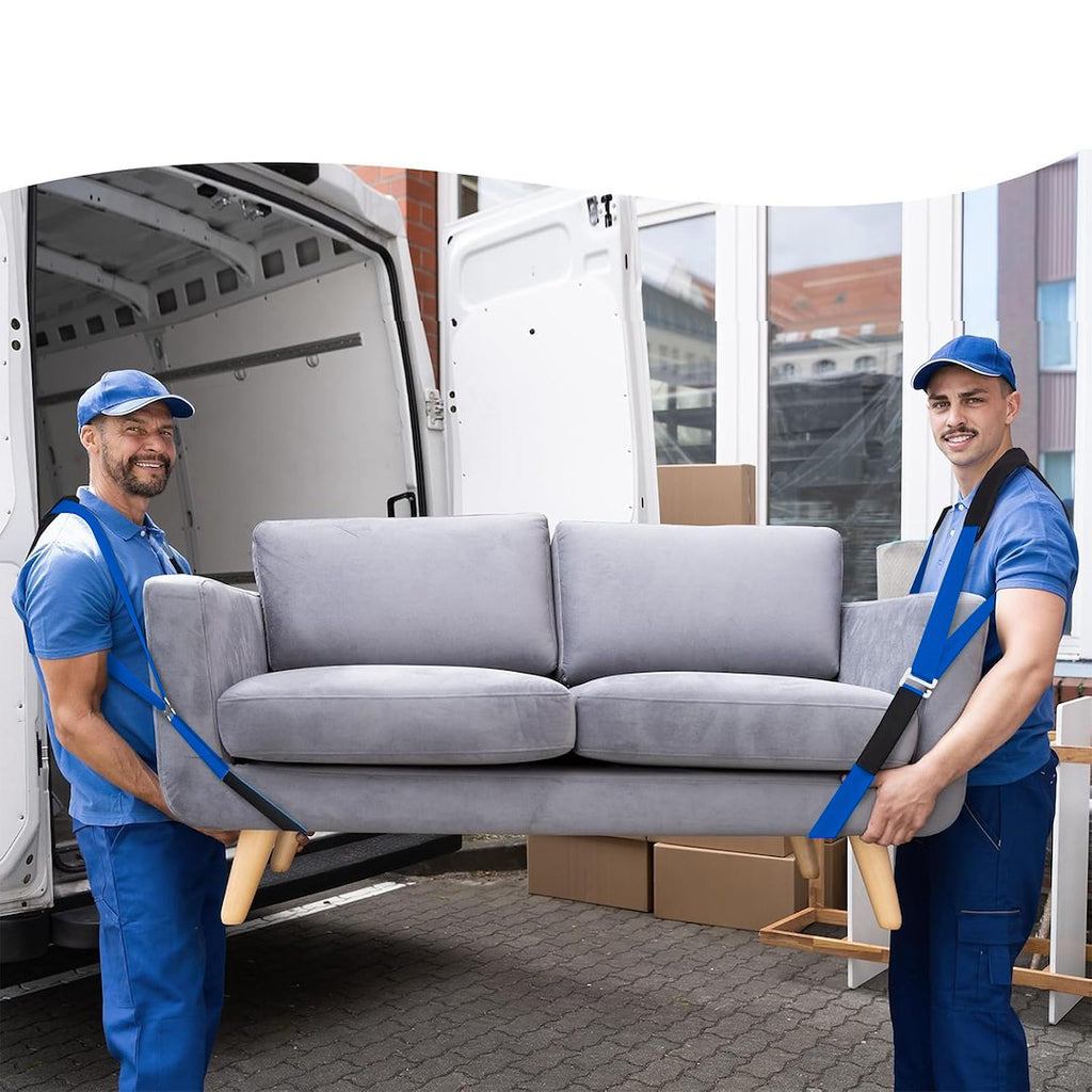 Mēbeļu nešanas siksnas ar plecu lencēm, 2,9 m / 370 kg / 50 mm