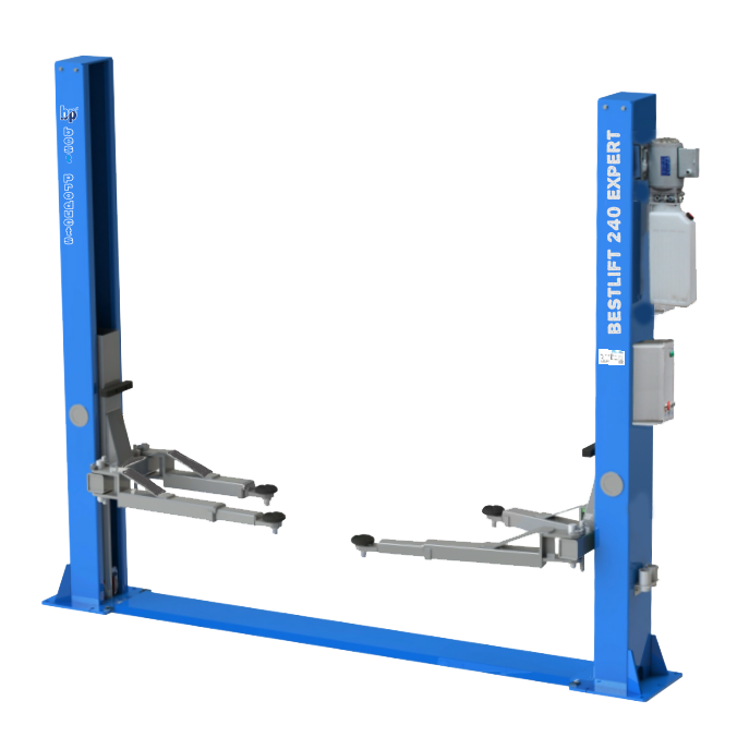 Divu statņu elektrohidrauliskais pacēlājs ar celtspēju 4 t.